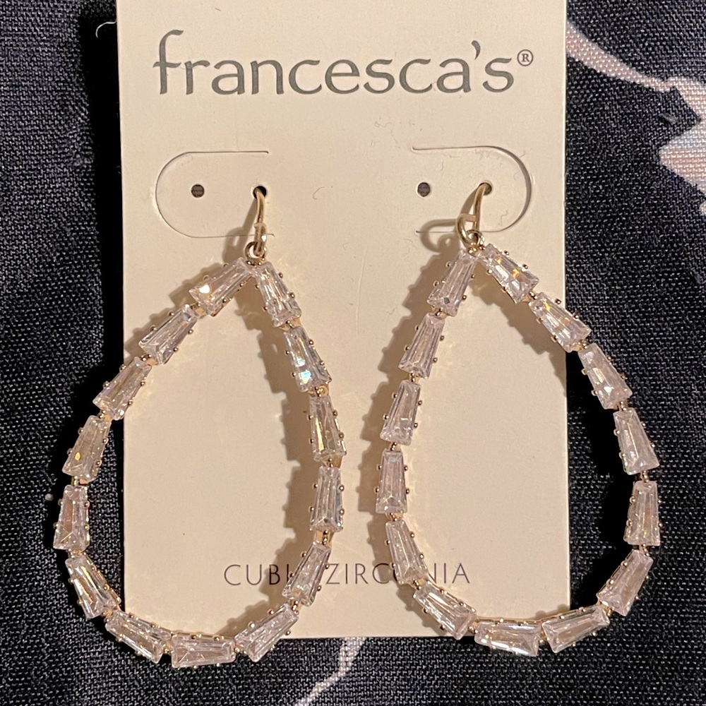 Francesca’s cubic zirconia dangle earrings